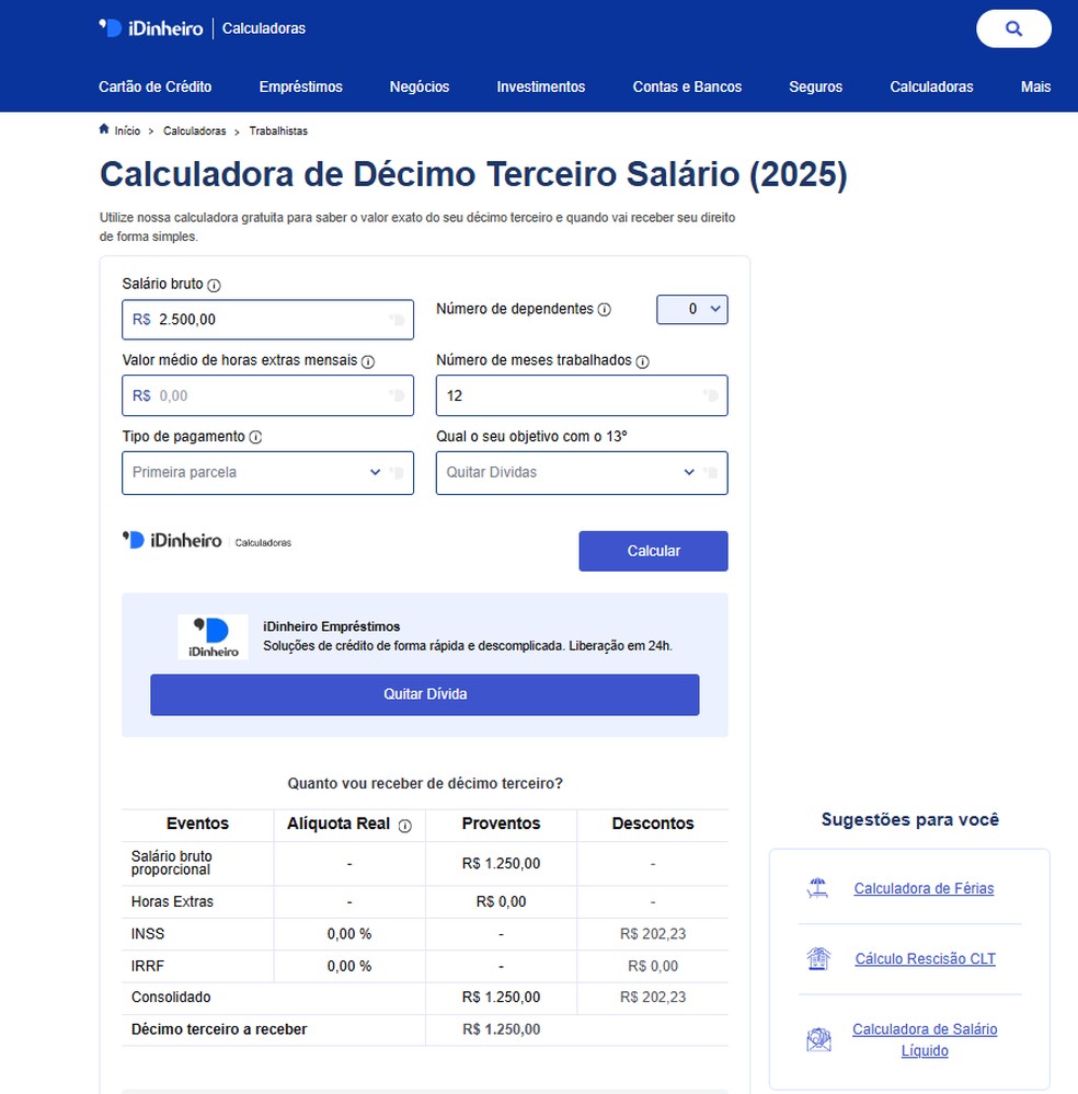 Simulador de 13º Salário: Calcule Seu Pagamento em Minutos