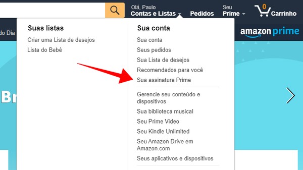 cancelar amazon prime