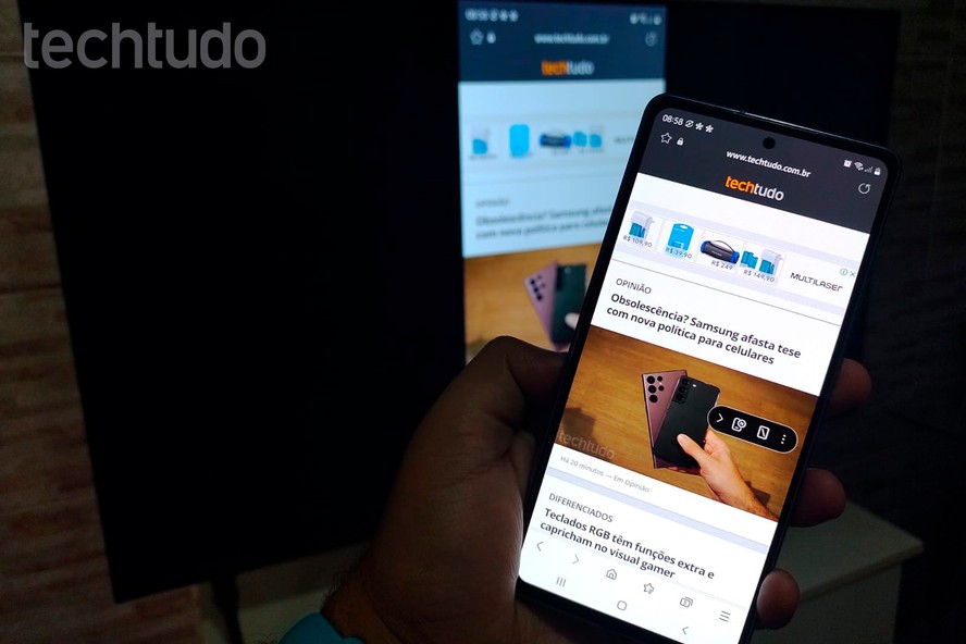 conectar o celular na tv