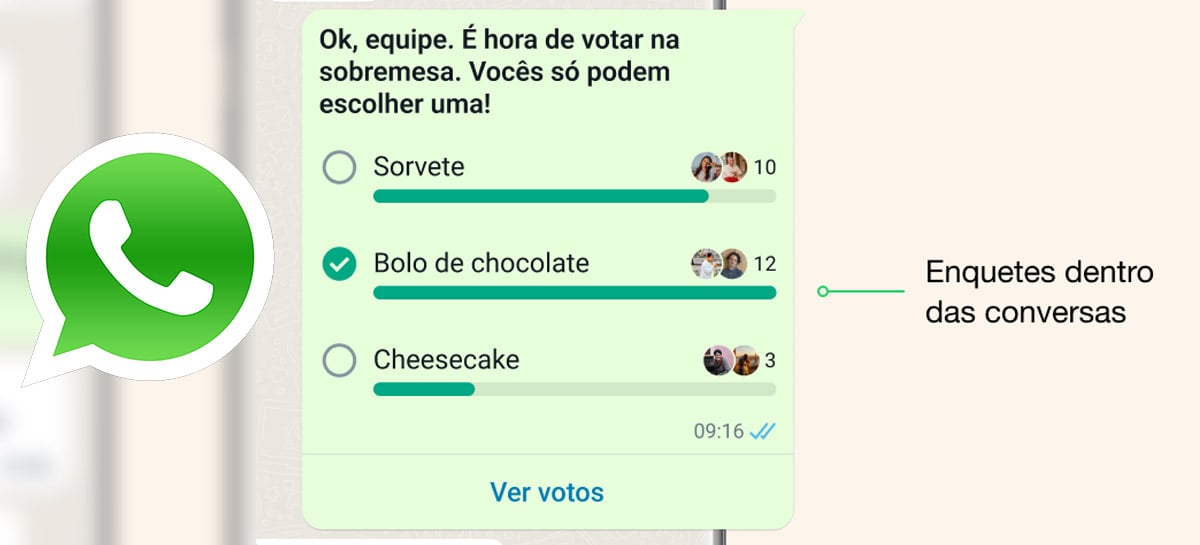 criar enquete no whatsapp