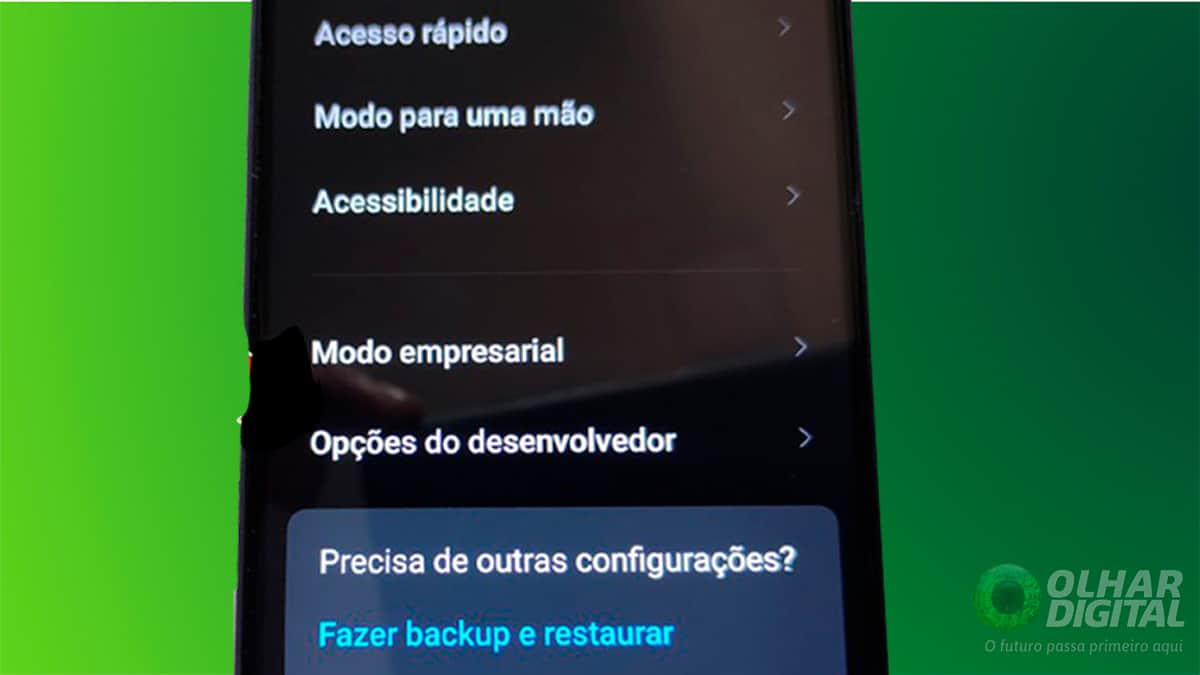 desativar o modo desenvolvedor