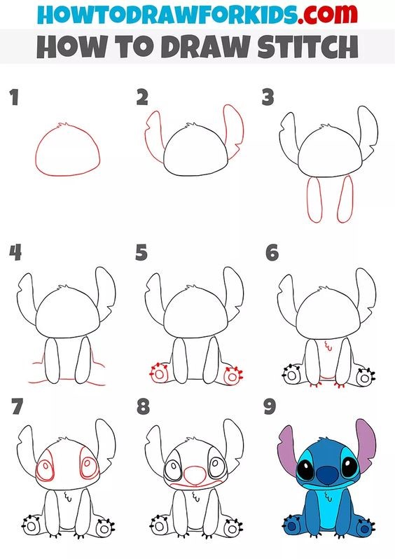 desenhar o stitch