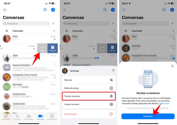 destrancar conversa no whatsapp