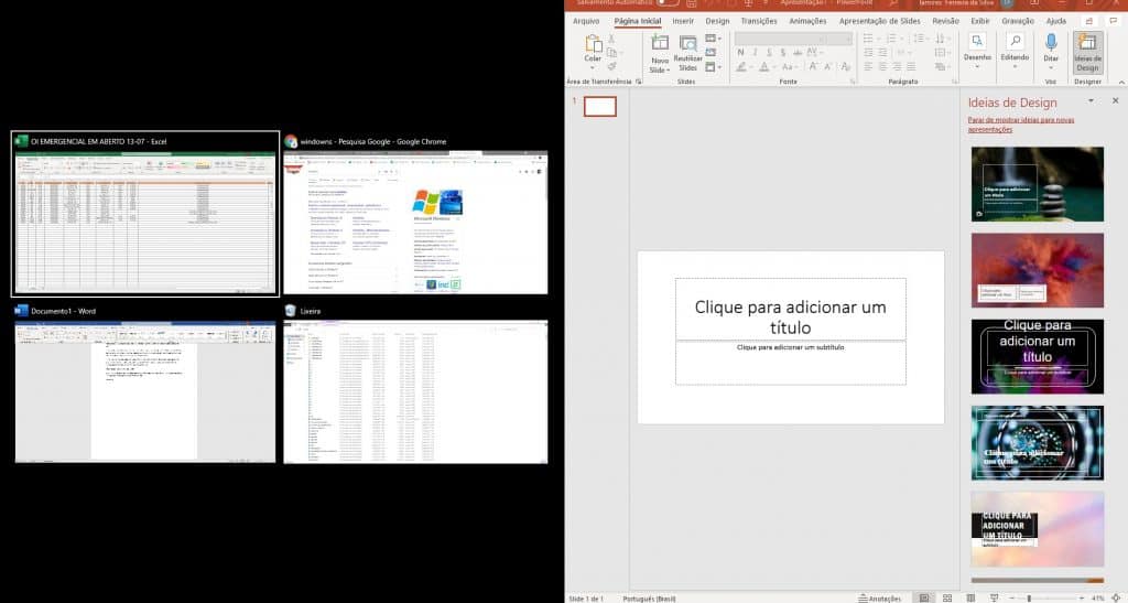 dividir a tela do pc