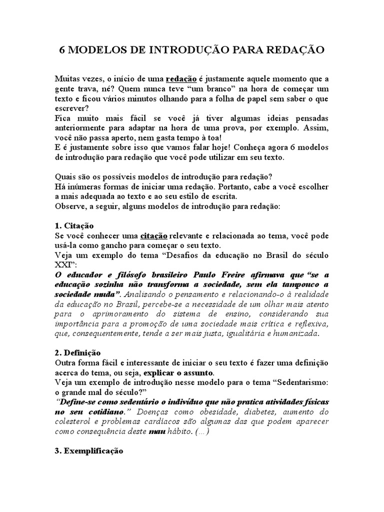 5 ideias de títulos