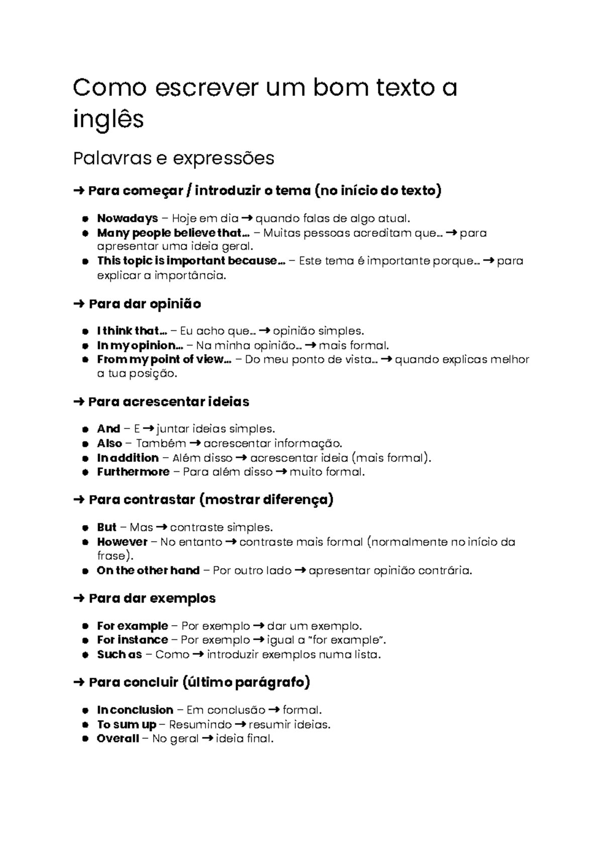 5 ideias de títulos