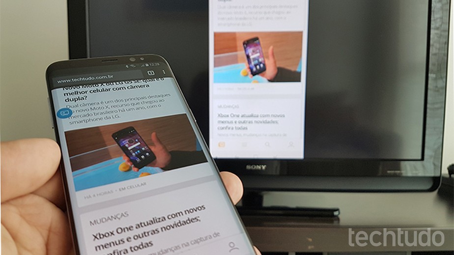 espelhar o celular na tv