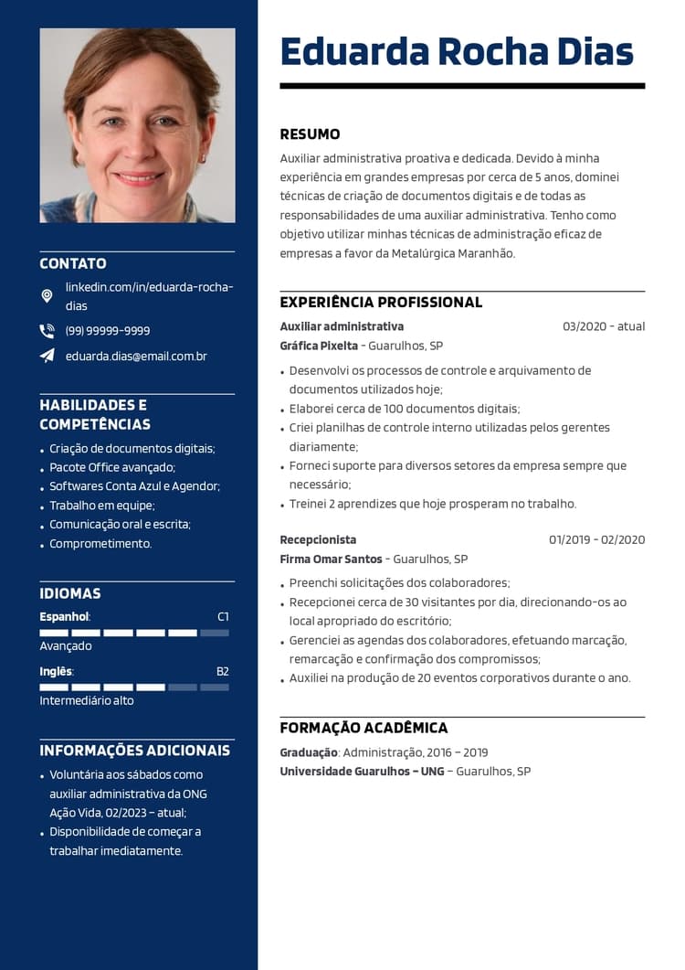 fazer currículo em pdf