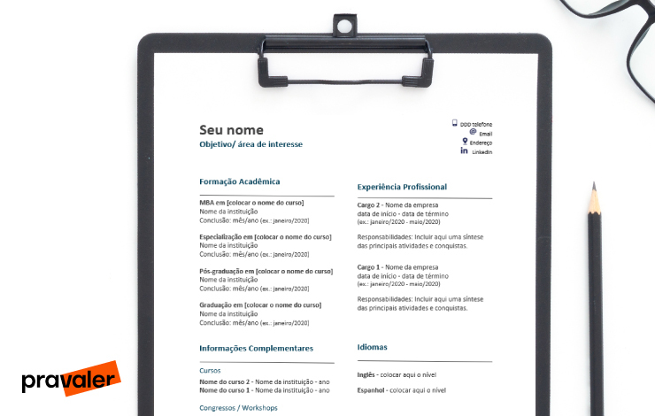fazer um currículo
