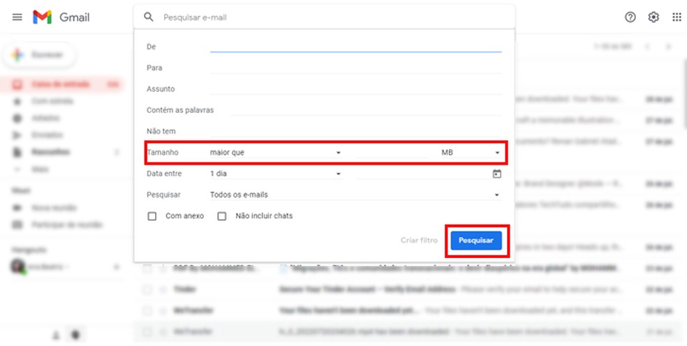 liberar espaço no gmail