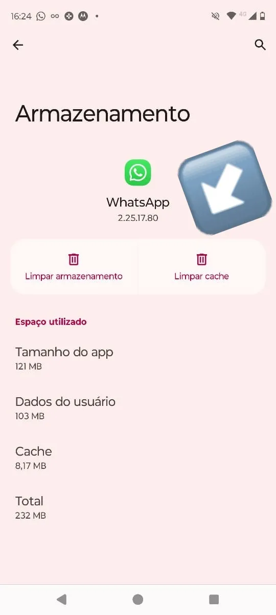 Como limpar o cache do WhatsApp no Android