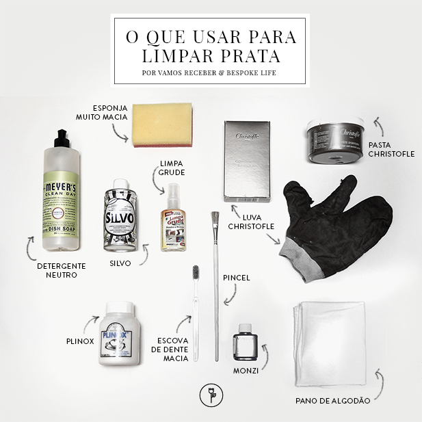 limpar prata