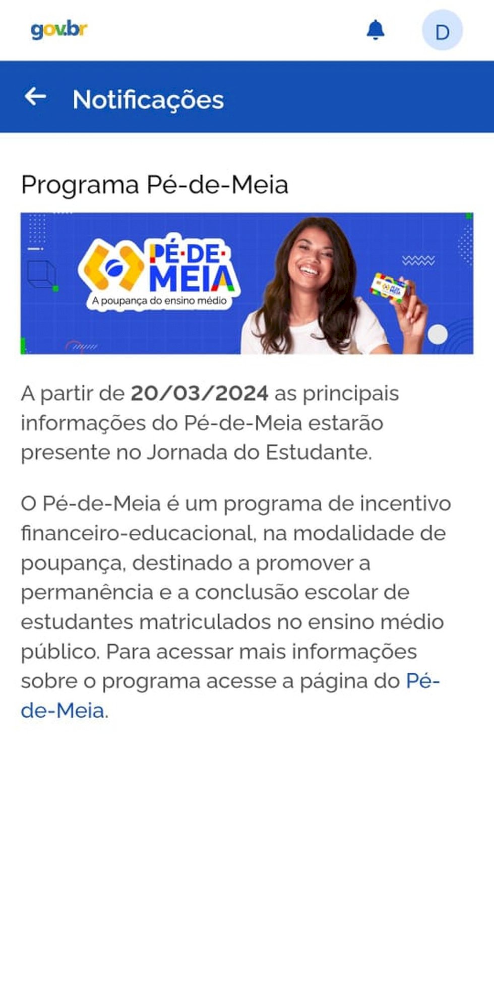 pé-de-meia: consultar
