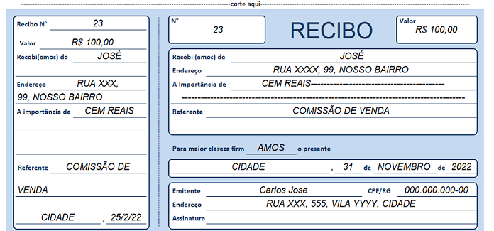 5 ideias de títulos:
1. Guia Completo: Como Preencher um Recibo Corretamente
2. Modelos de Recibo para Download e Impressão Gratuita
3. Recibo de Pagamento: O Que Não Pode Faltar?
4. Dicas Essenciais para Evitar Erros ao Emitir um Recibo
5. Recibo Online vs. Recibo Físico: Qual a Melhor Opção?