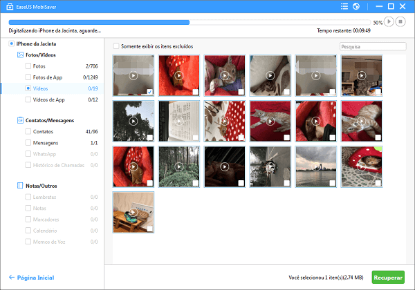 recuperar fotos apagadas da lixeira