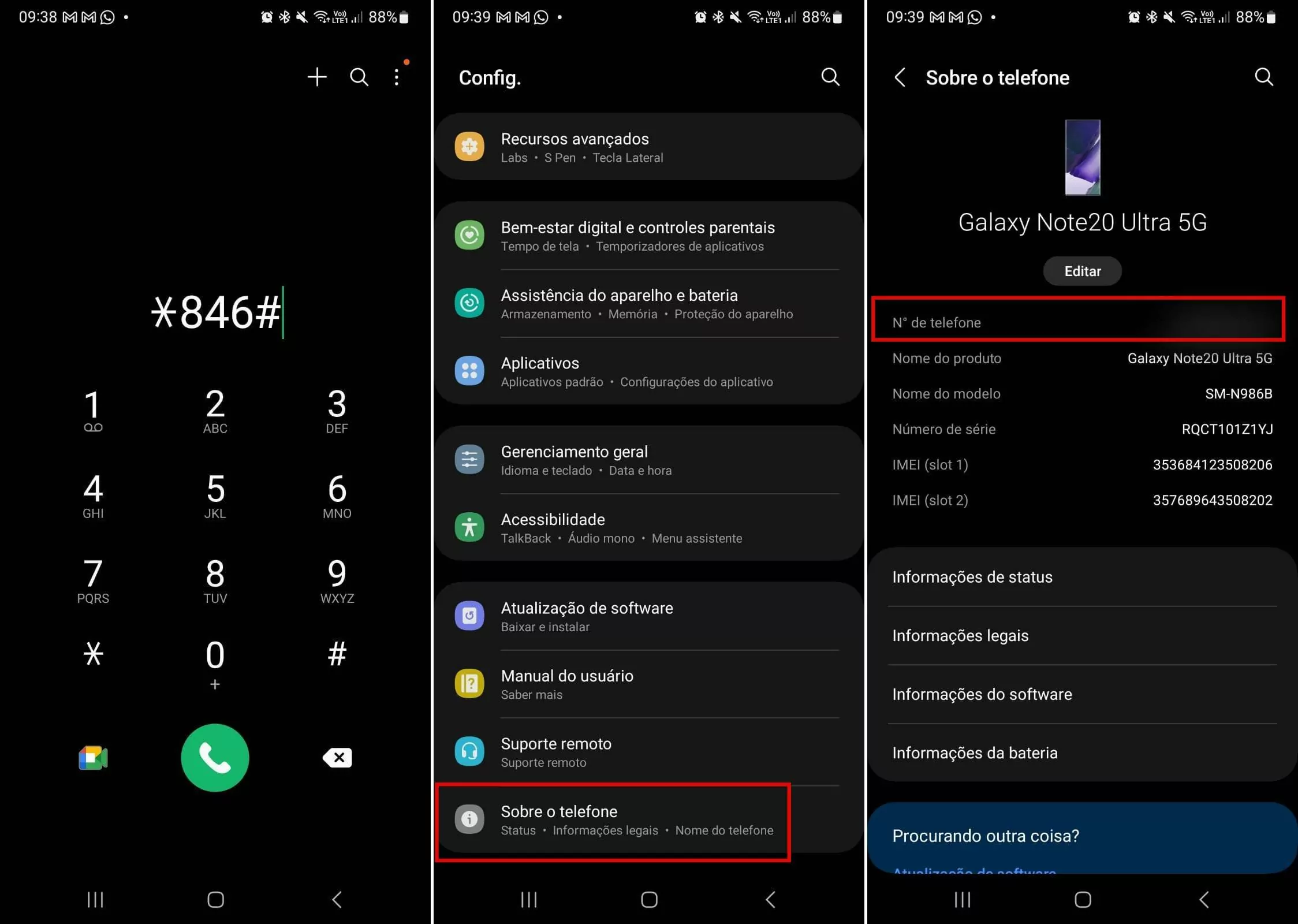saber meu numero tim