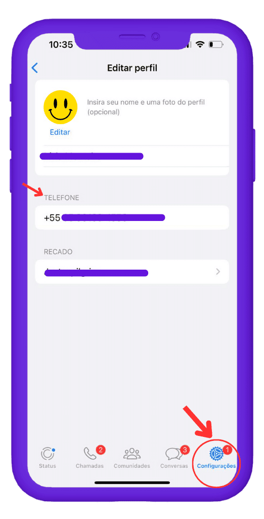 saber meu numero tim