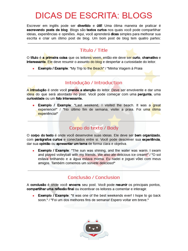 5 ideias de títulos