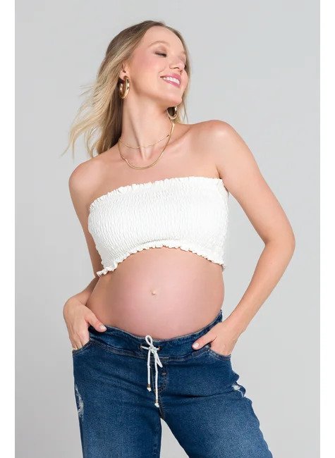 tem saber se está grávida apertando a barriga