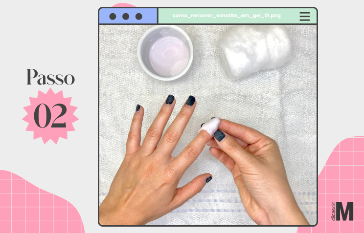 tirar esmalte em gel em casa