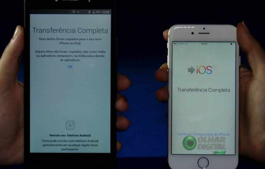transferir dados de um celular para outro